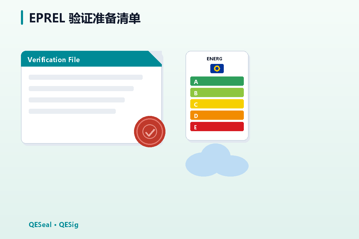 EPREL 供应商验证准备清单:合格电子印章 QESeal 与时间表